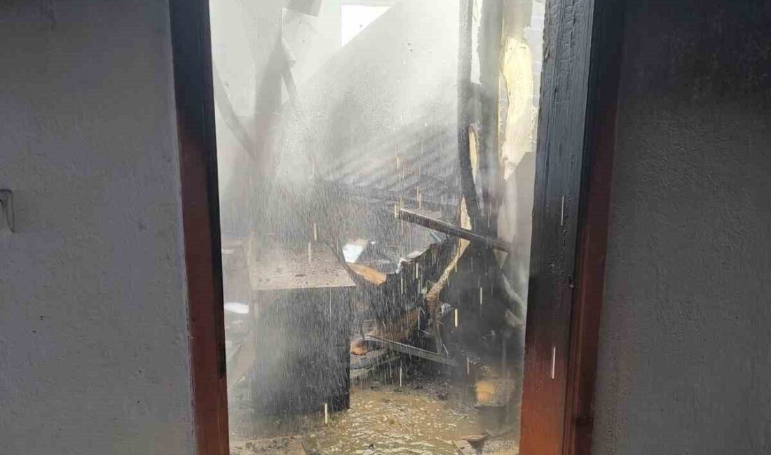 Van’ın Çaldıran ilçesinde çıkan ev yangını mahalle sakinlerine korku dolu