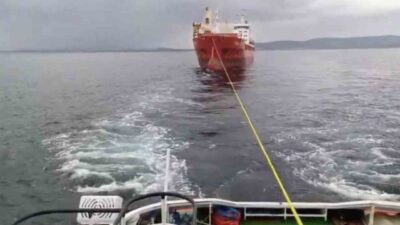 Çanakkale Boğazı’ndan geçen 137 metre boyundaki ’Yangze Venus’ isimli kuru