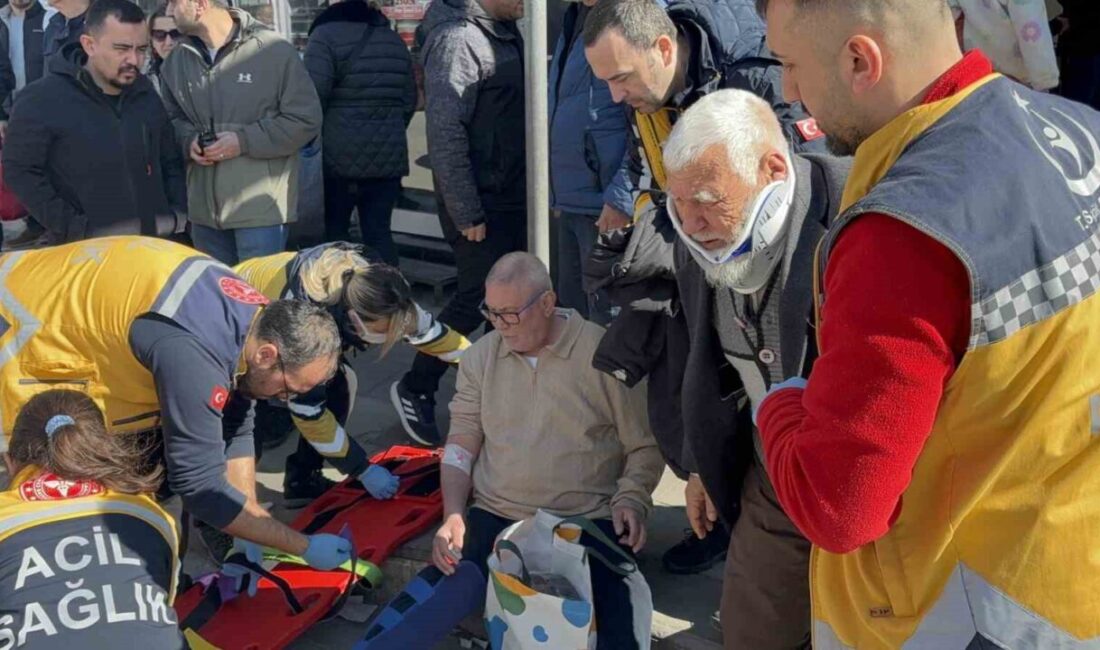Çanakkale’de özel halk otobüsü, yaya geçidinden geçmek isteyen bir kişiye