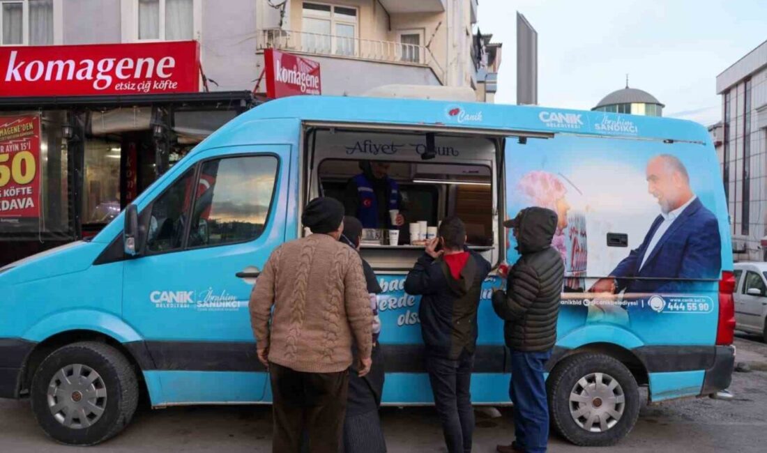 Samsun’un Canik Belediyesi, Gönül Sofrası İkram Aracı’yla gönüllere dokunuyor, öğrencilere