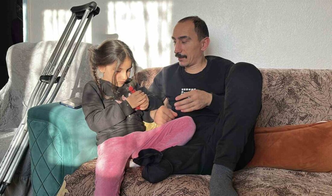 Burdur’da çapa makinesine ayağına kaptırması sonucu bir bacağını kaybeden Abdil