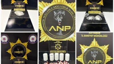 Adıyaman İl Emniyet Müdürlüğü ekiplerince çeşitli suçlardan yakalanan 11 şahıs