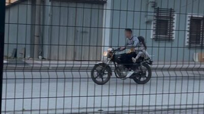 Eskişehir’de 2 kasksız çocuğun plakasız motosikletle süratli bir şekilde ara