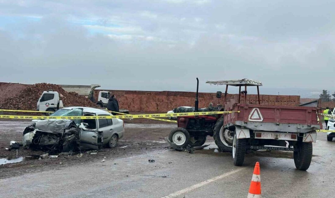 Çorum’un Osmancık ilçesinde traktör ile otomobilin çarpıştığı kazada 1 kişi