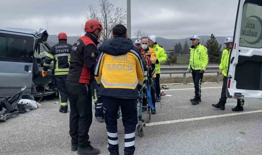 Çorum’da minibüsün tıra arkadan çarptığı kazada ağır yaralanan 25 yaşındaki