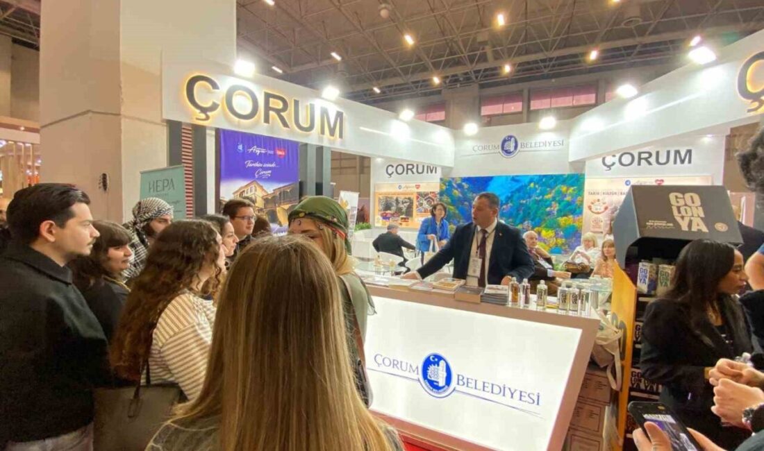 Çorum Belediyesi, EMITT 2026 Turizm Fuarı’nda gastronomi ağırlıklı konseptiyle kentin