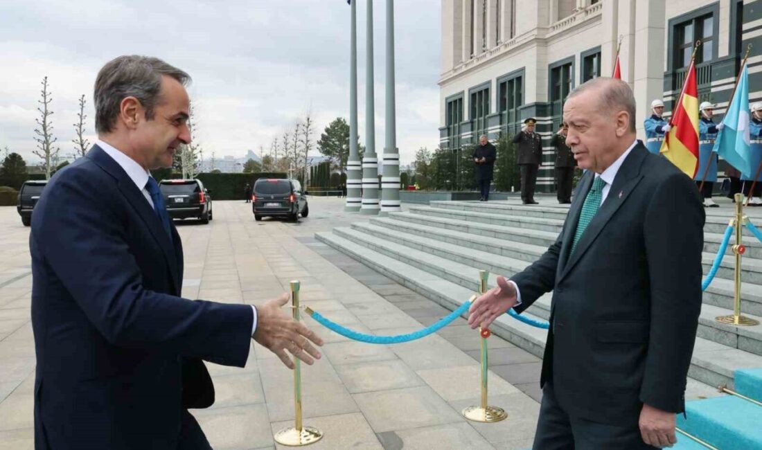 Cumhurbaşkanı Recep Tayyip Erdoğan, Yunanistan Başbakanı Kiryakos Miçotakis’i kabul etti.