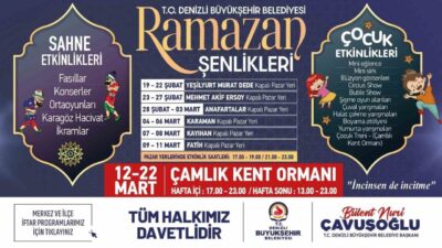 Denizli Büyükşehir Belediyesi, Ramazan ayını bu yıl kentin tamamına yayılan
