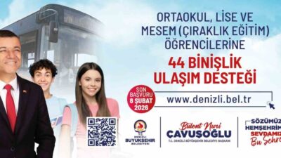 Denizli Büyükşehir Belediyesi’nin ihtiyaç sahibi ailelerin, ortaokul, lise ve MESEM