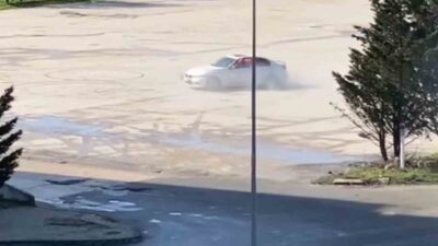 Tekirdağ’ın Kapaklı ilçesinde plakası kapatılarak drift yapılan otomobilin sürücüsüne 58