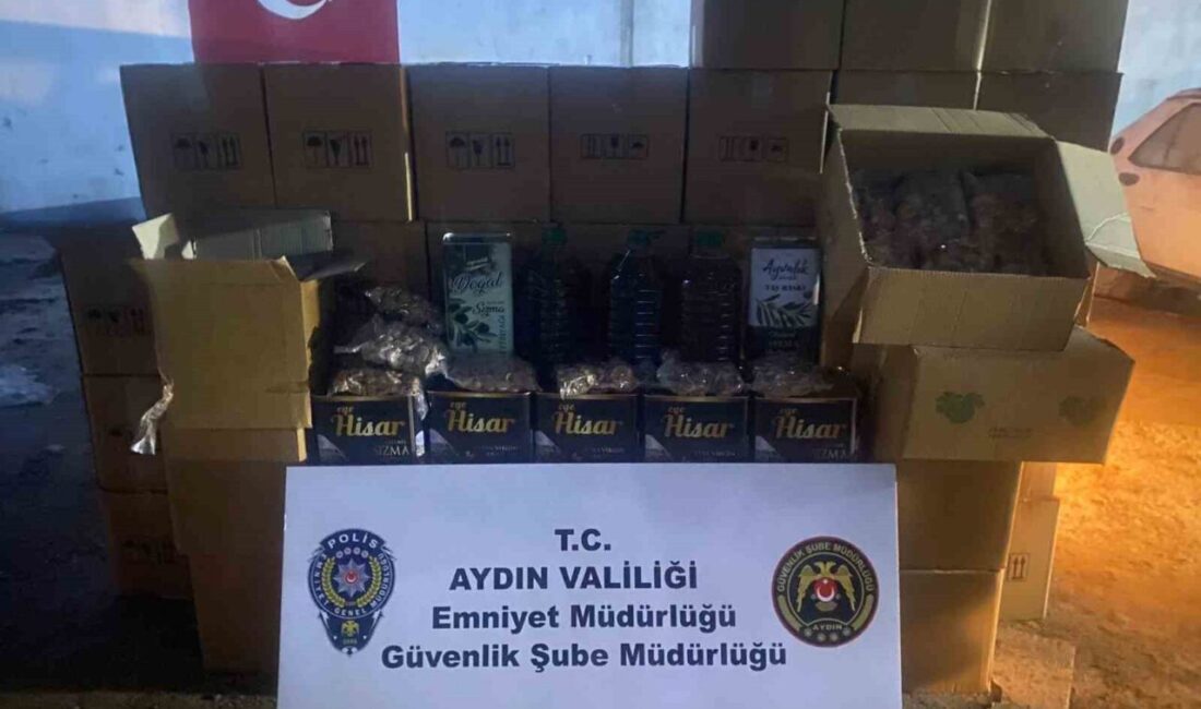 Aydın’ın Efeler ilçesinde bir işletmeye ait araçta 385 litre tağşiş