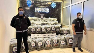 Edirne’de bir tırda ele geçirilen 240 kilogram skunk, Narkotik Suçlarla