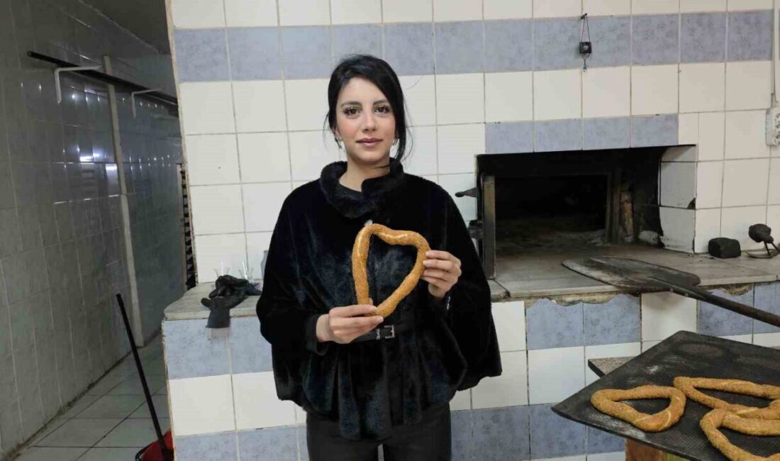 Edirne’de bir fırın işletmesi tarafından 14 Şubat Sevgililer Günü’ne özel