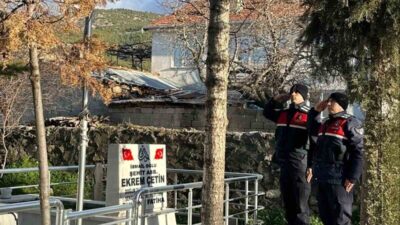 Eğirdir İlçe Jandarma Komutanlığı sorumluluk sahasındaki şehit mezarlıklarında bakım ve