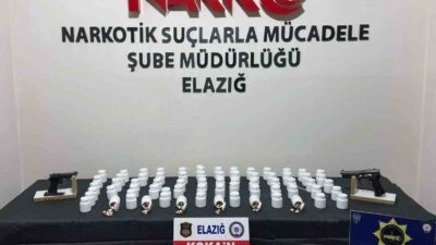 Elazığ İl Emniyet Müdürlüğü Narkotik ekiplerince düzenlenen uyuşturucu operasyonunda 802