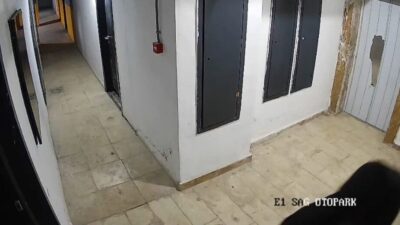 Elazığ’da bir şahıs, bir sitenin güvenlik kameralarını kırdı. Şahsın kameraları