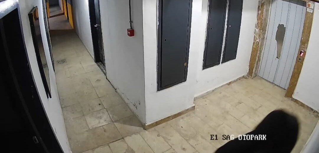 Elazığ’da bir şahıs, bir sitenin güvenlik kameralarını kırdı. Şahsın kameraları