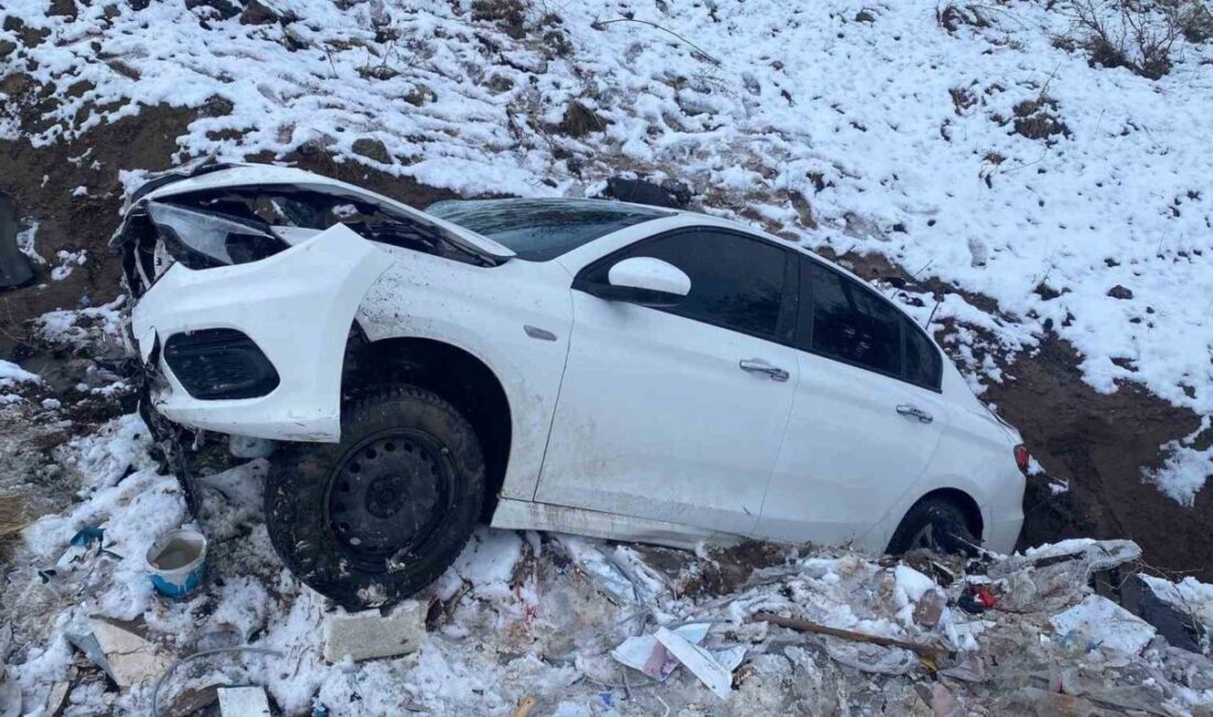 Elazığ’da otomobilin şarampole uçtuğu kazada 2 kişi yaralandı. Kaza, Güney