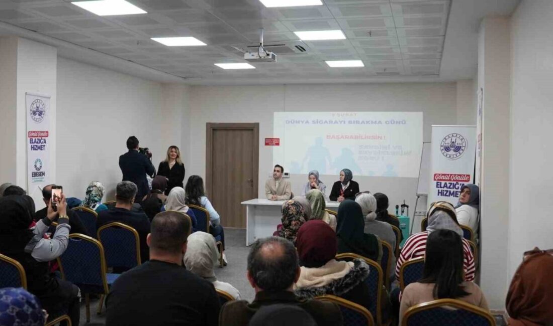 Dünya Sigarayı Bırakma Günü dolayısıyla Elazığ Belediyesi tarafından düzenlenen programda