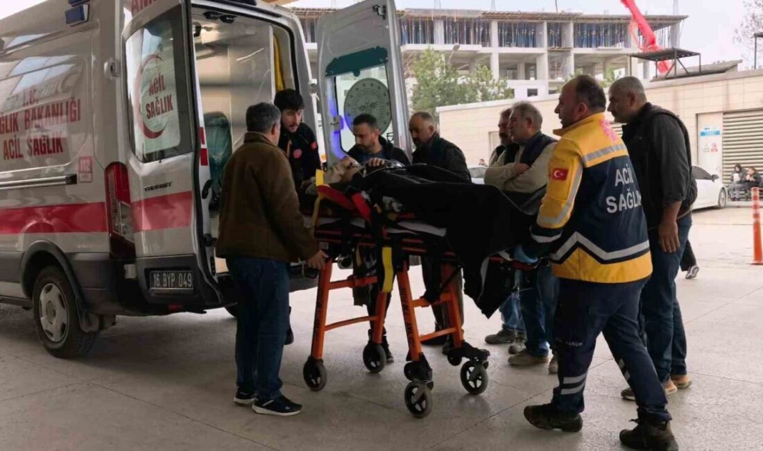 Bursa’nın İnegöl ilçesinde meydana gelen olayda elektrik akımına kapılan işçi