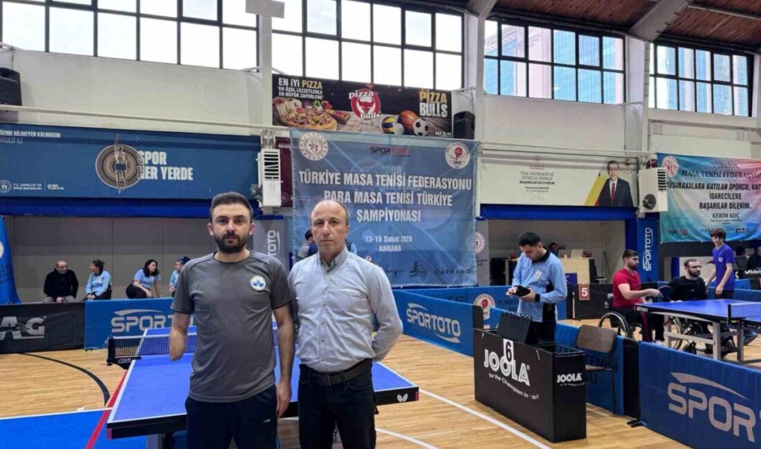 Paralimpik Masa Tenisi Türkiye Şampiyonası’nda Elazığlı sporcu Hamza Yıldız, engelleri