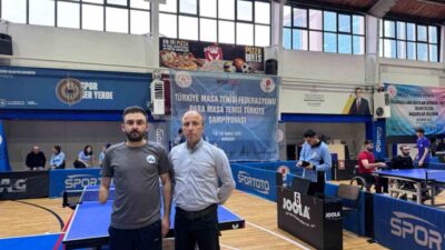 Paralimpik Masa Tenisi Türkiye Şampiyonası’nda Elazığlı sporcu Hamza Yıldız, engelleri