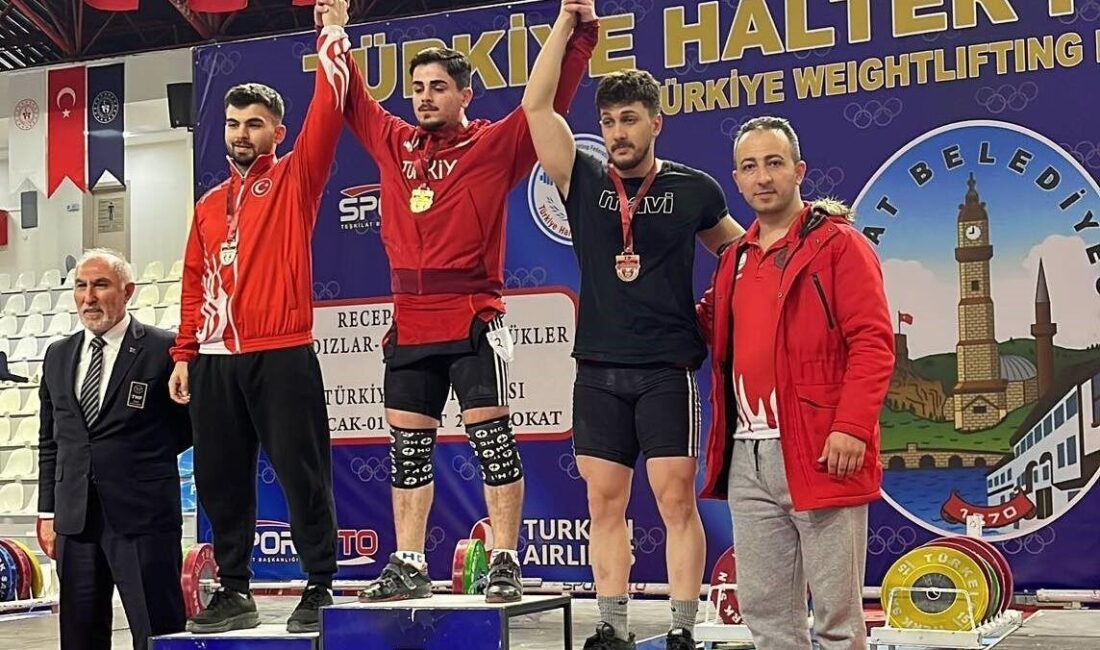 Tokat’ta düzenlenen Büyükler Ferdi Türkiye Halter Şampiyonası’nda, Erzincan’ı temsil eden