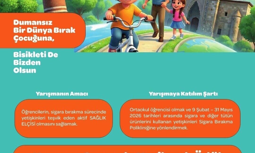 Erzurum İl Sağlık Müdürlüğü’nün hazırladığı, çocuk ve gençlerde sigara karşıtı