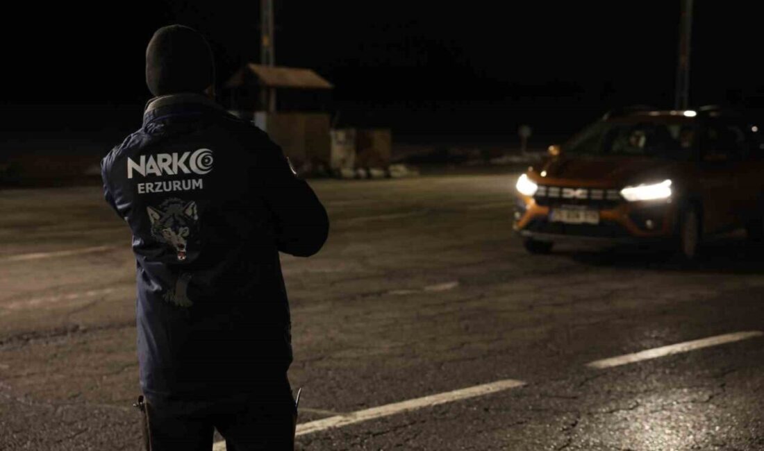 Erzurum Emniyet Müdürlüğü Narkotik Suçlarla Mücadele Şube Müdürlüğü, bir ay