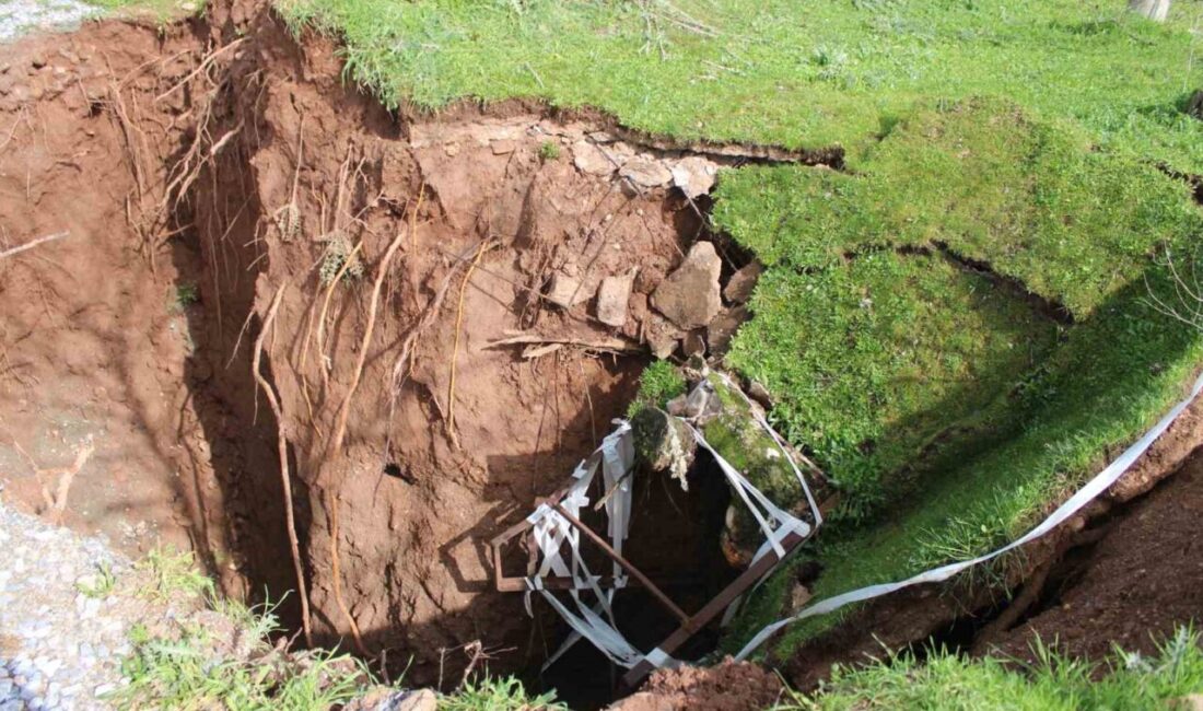 Aydın’ın Efeler ilçesinde etkili olan yağışların ardından eski su kuyusunun