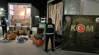 Eskişehir’de polisin operasyonu sonucu 5 milyon 800 bin adet bandrolsüz