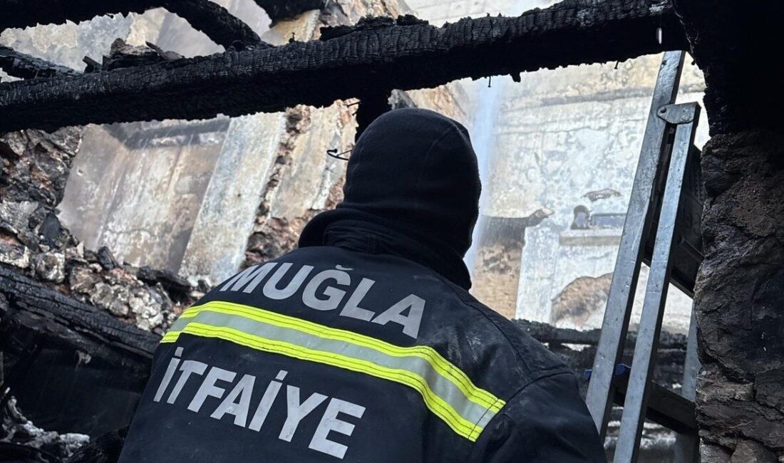 Muğla’nın Fethiye ilçesi İncirköy Mahallesi’nde çıkan ev yangınında 85 yaşındaki