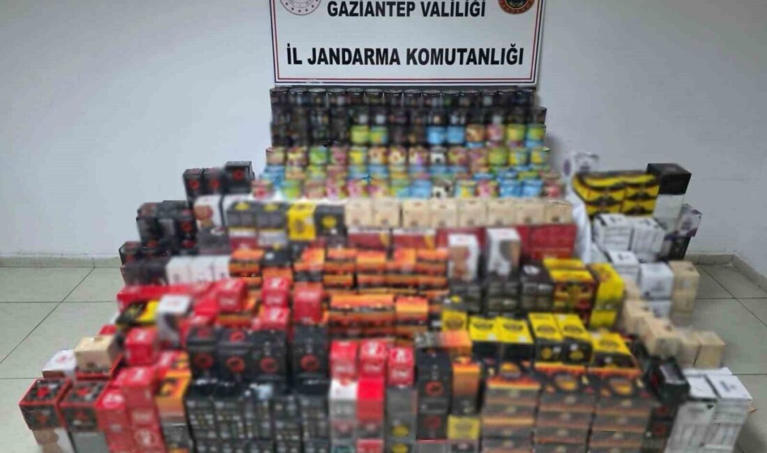 Gaziantep’te jandarma ekiplerinin 2 ayrı iş yerine yaptığı operasyonda 1,5