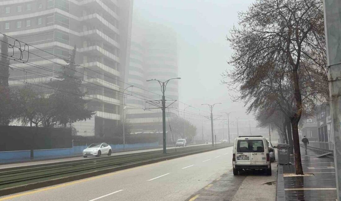 Gaziantep’te 3 gündür yoğun sis ve yağış etkili oluyor. Kentte