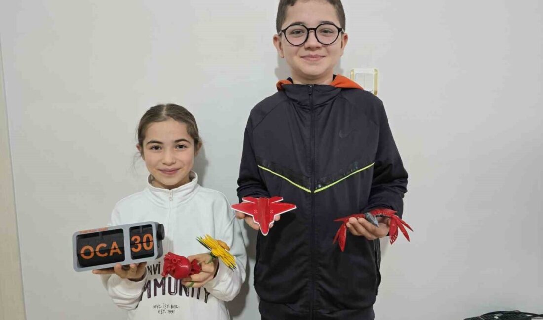 Yozgat’ta yaşayan kardeşler hobi için aldıkları yazıcıyla hayallerine doğru adım