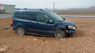 Batman’ın Gercüş ilçesinde iki aracın çarpışması sonucu meydana gelen trafik