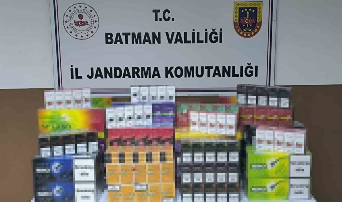 Batman’ın Gercüş ilçesinde jandarma ekiplerince düzenlenen operasyonda 5 bin 728
