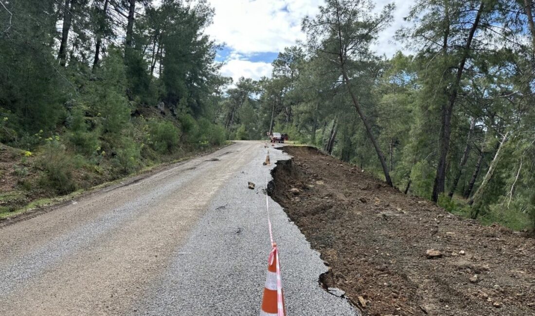 Muğla’nın Ortaca ilçesinde yağışlar sonrası Gökbel Mahallesi Kışla mevkii ile