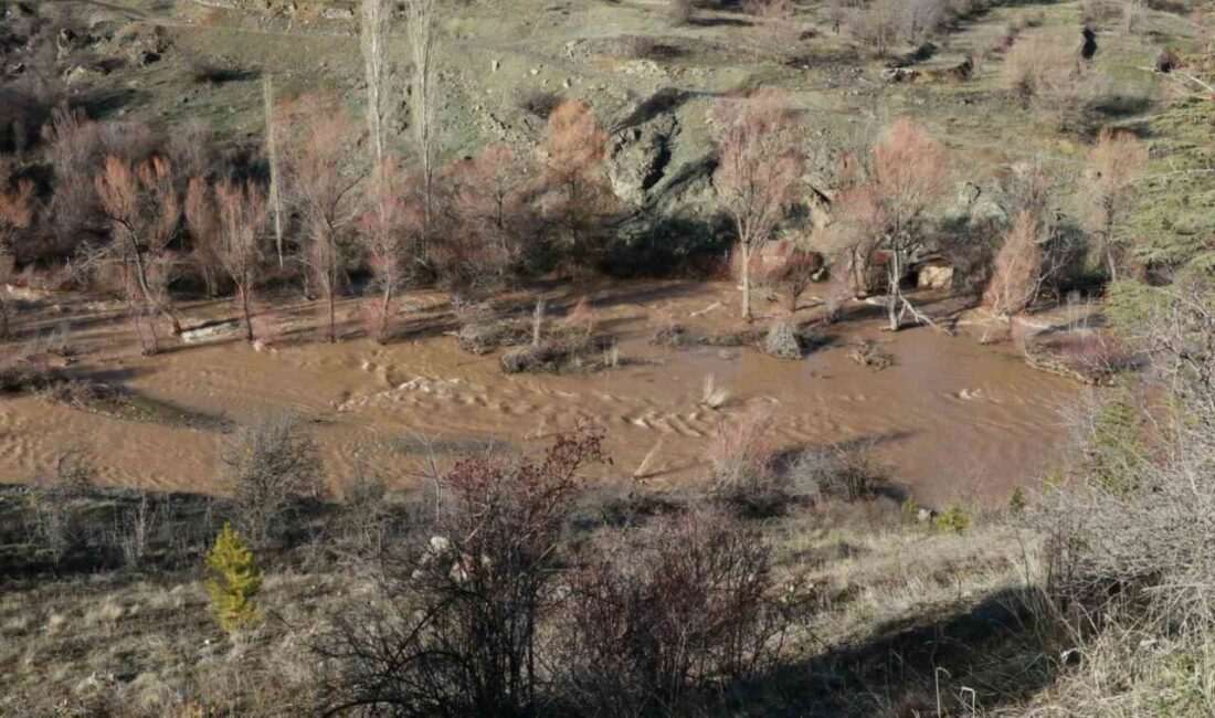 Konya’nın Hadim ilçesinde eriyen kar suları ve son günlerde etkili