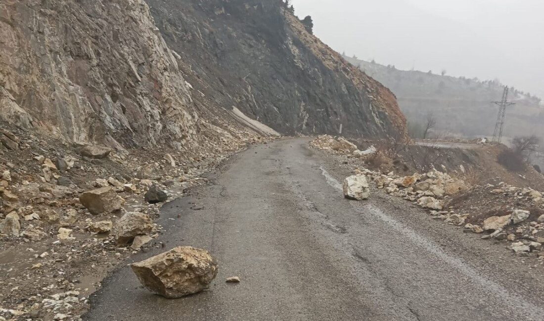 Adıyaman’ın Gölbaşı ilçesinde etkili olan yağışlar heyelana neden oldu. Gölbaşı