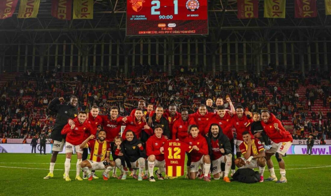 Göztepe, Trendyol Süper Lig’in 20. haftasında Fatih Karagümrük’ü 2-1 yenerek