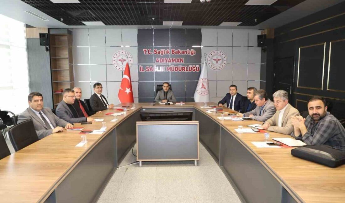 Adıyaman genelinde yürütülen sağlık hizmetlerinin ele alındığı haftalık koordinasyon toplantısı,