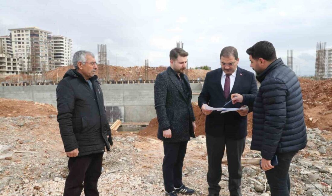 Haliliye Belediye Başkanı Mehmet Canpolat, Dağeteği Mahallesi’nde yapımı devam eden
