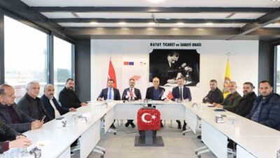 Hatay Ticaret ve Sanayi Odası Başkanı Hikmet Çinçin’in katılımıyla Hatay