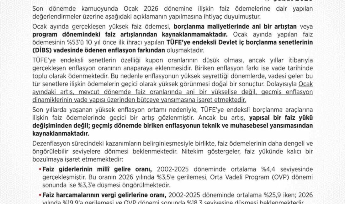 Hazine ve Maliye Bakanlığı, son yıllarda yaşanan enflasyon ortamı nedeniyle