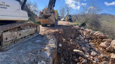 DÜZCE (İHA) – Düzce Yol ve Ulaşım Hizmetleri Müdürlüğü ile