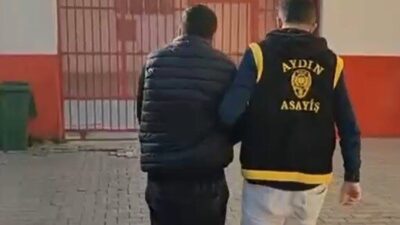Aydın’ın Efeler ilçesinde polis ekiplerince yapılan çalışmada hırsızlık suçundan aranan