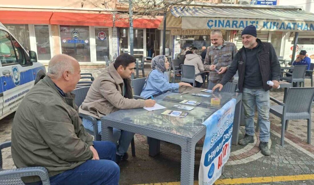 Kütahya’nın Hisarcık ilçesinde “9 Şubat Sigarayı Bırakma Günü” kapsamında farkındalık