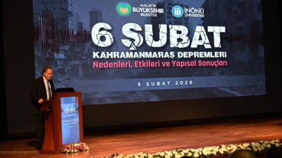 İnönü Üniversitesi Turgut Özal Kongre ve Kültür Merkezinde 6 Şubat