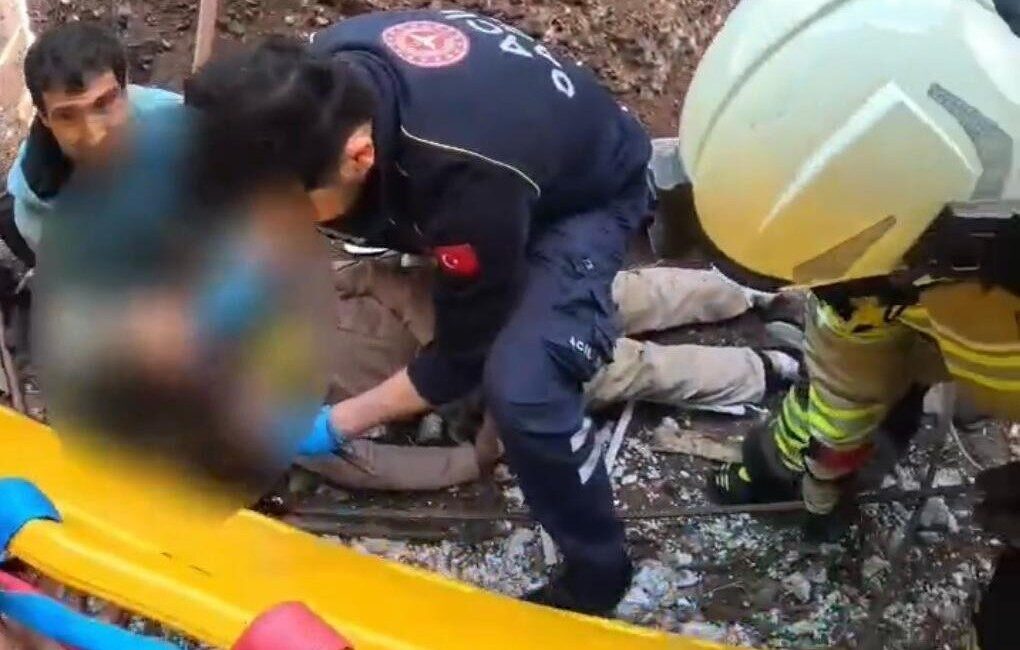 Diyarbakır’da Dicle Üniversitesi kampüsündeki inşaat alanında başına demir saplanan işçi